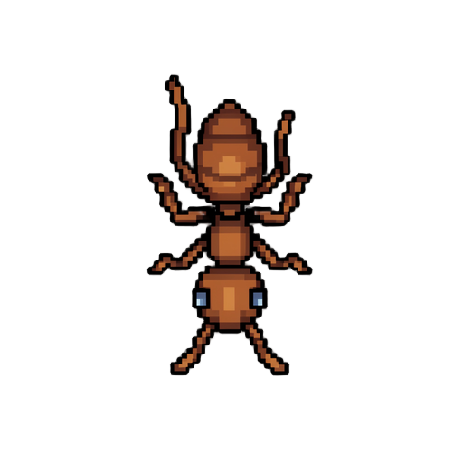 formiga pixelada