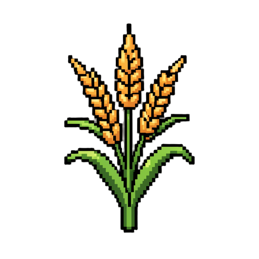 planta trigo pixelado