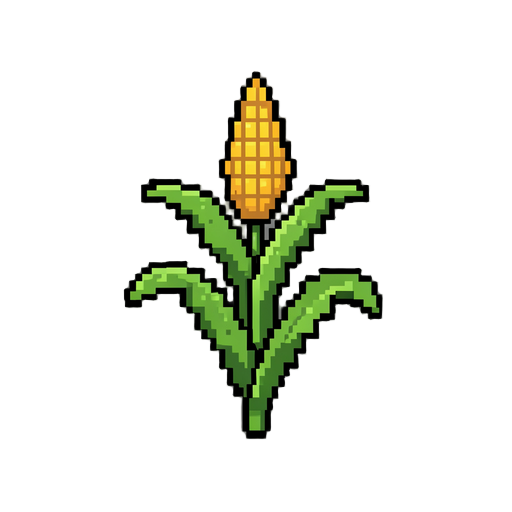 planta milho pixelado