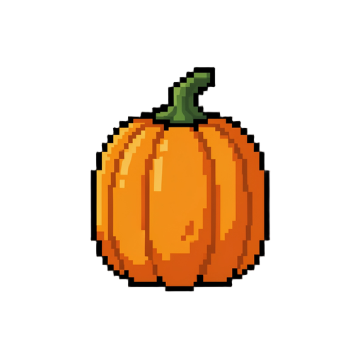 abóbora pixelada