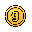 create me a coin with a 'g' in the middle.