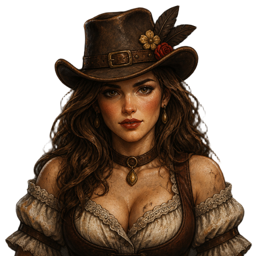female character for a western game