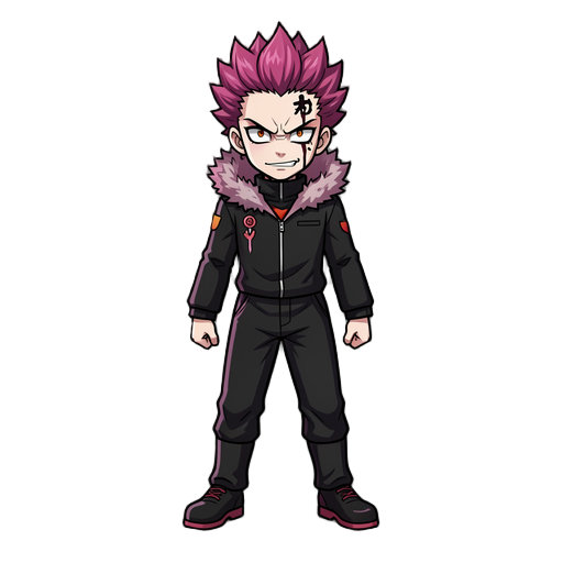gere um personagem inspirado no sukuna de jujutsu kaisen 