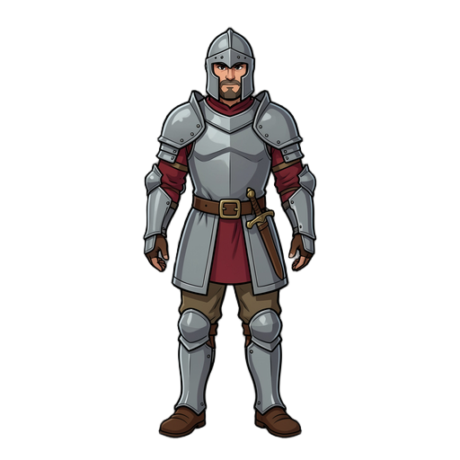 crie um cavaleiro medieval