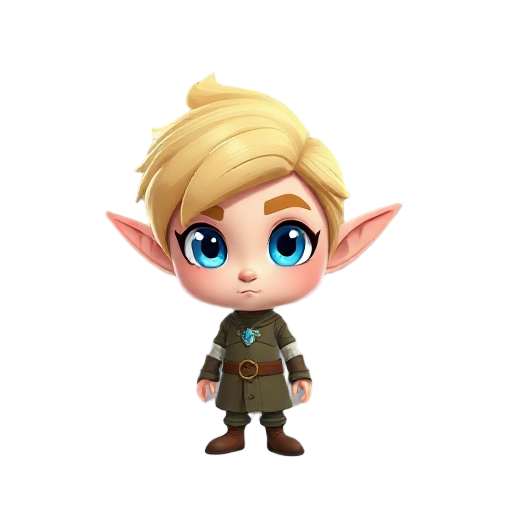 blonde blue eyed elf 