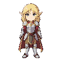 blonde blue eyed elf knight