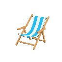beach chair blue