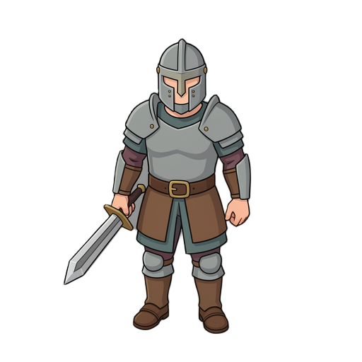 rim legionery, simple 3d , in hand sword, idle 