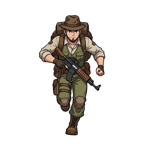 anime esse personagem correndo