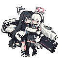 idle,two characters hug