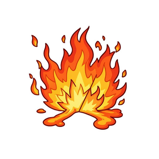 flames, flames spill fan-shaped, flames spill,