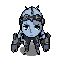 idle, the face and pixels are clean
