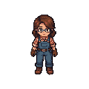 make one character stand to front side