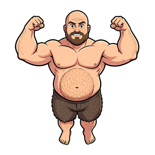 muscle up, naked, fat hairy ass, take his pants off