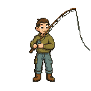 throw a fishing rod
