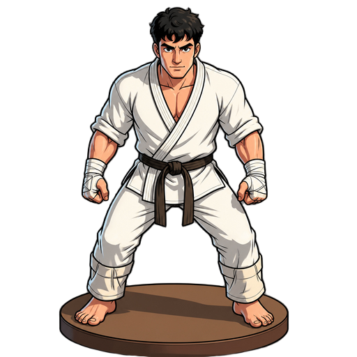 1. more detailed, 2d more like an arcade sprite. 2. firm base with medium guard 5. 90s arcade