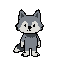 simple shadow wolf, little bit cute