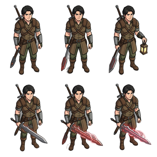 preciso da animaçaõ dele em 8 frames do modo idle