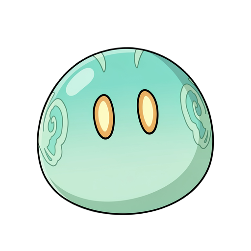 generate a character like the slime in the picture without horn.