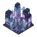 a cinematic cyberpunk city at midnight, rain-soaked streets reflecting neon lights, towering skyscrapers covered in holographic ads, drifting fog, lone figure with umbrella walking through the crowd, ultra detailed, atmospheric lighting, blue and magenta 