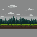 background, forest, side view, pixel