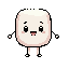 cute marshmallow character