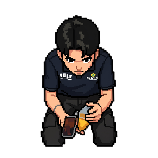 faça dessa pessoa na foto , em pixels art 