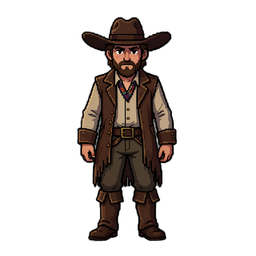 argentine gaucho, dark fantasy, pixel