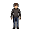 use the provided reference sprite sheet only for the animation motion, frame count, frame size, spacing, pose timing, and foot movement. do not change the foot motion, foot position, walking rhythm, or frame layout. keep each frame aligned exactly like th