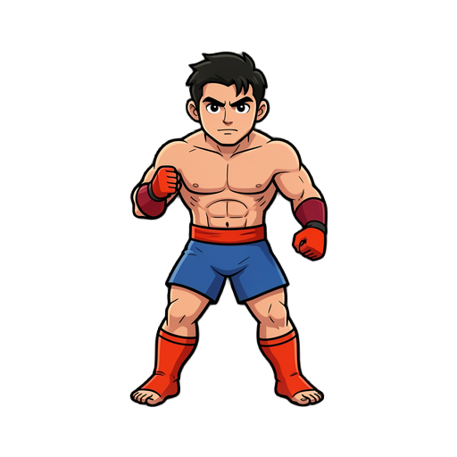 personaje 2d, luchador