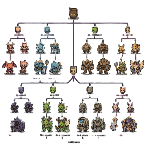 quero criar linhas evolutivas, baseado nessas