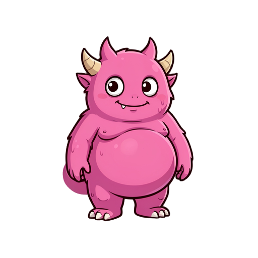 pregnant gloo pink monster