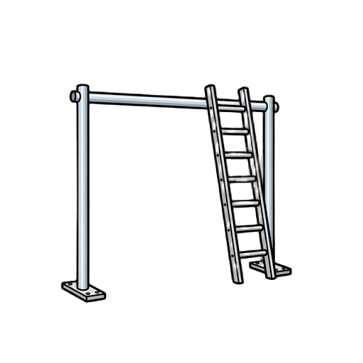 high bar, ladder
