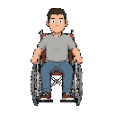 faça um personagem cadeirante