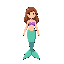 mermaid swimming right