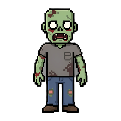 pixelated zombie sprites