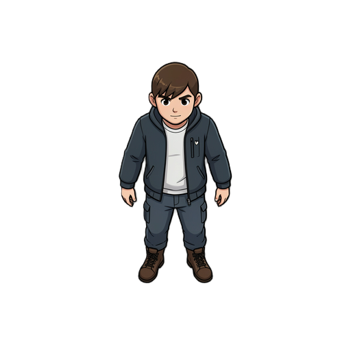 top down character, top down view