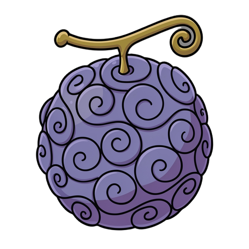 crie um modelo 2d animado de jogo de one piece como um iten