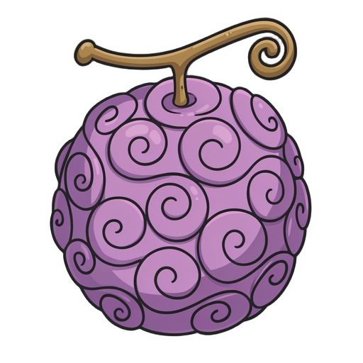 crie um modelo 2d animado de jogo de one piece como um iten