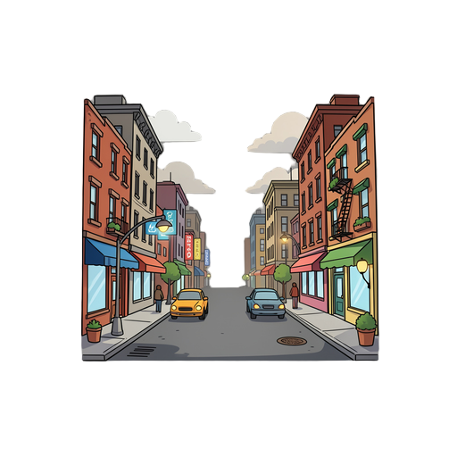 street of city
