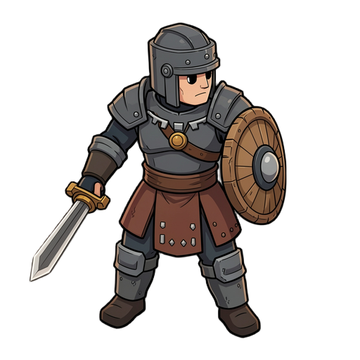 warrior facing right