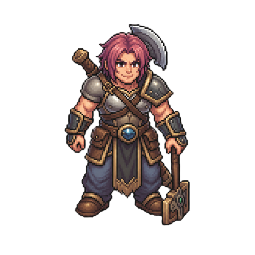 um npc para meu jogo de ragnarok tema demo slaye
