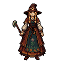 slavic folk styled witch