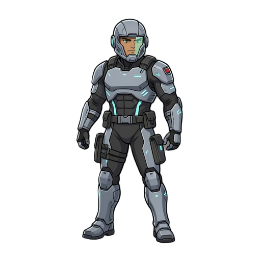futuristic soldier 8 way movement