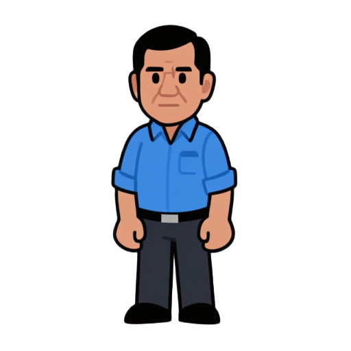 prabowo subianto with blue shirt