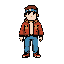 a 2d pixel arcade goer