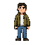 a 2d pixel arcade goer