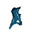 top-down square seamless ground texture tile, dark blue river water crossing Fort TK north to south, subtle current, canyon shadow, cyan highlights, dark fantasy action RPG, Diablo 1 mood, hand-painted realistic texture, readable at 48px, no character, no