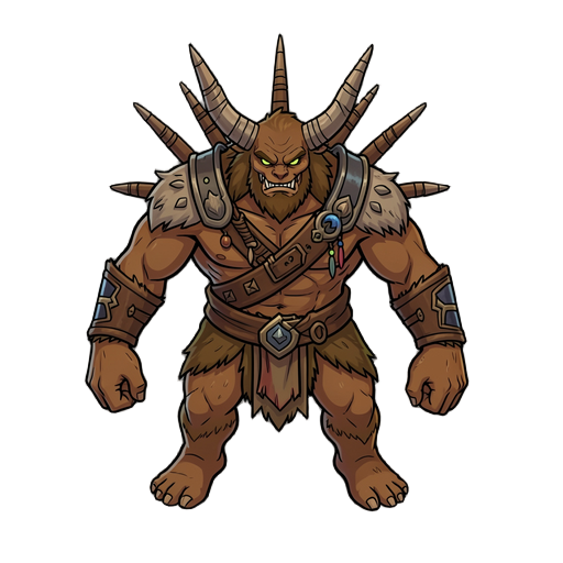 ele é um ser que participa da sociedade dos senga(povos originários da floresta) ele é a raça da força bruta  um guardião 