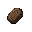 32x32 pixel art item icon, dark wuxia style, single top-left light source, 1px dark outline (not pure black), no background, centered single object, muted oppressive palette, no glossy highlights, no cute style, game inventory icon crude brown herbal pill